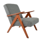 Armchair kompas blue gray mottled