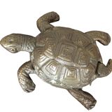Golden metal turtle