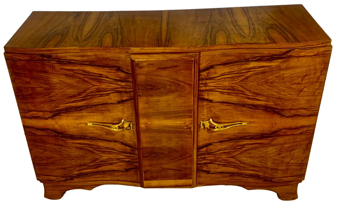 Buffet époque art déco 1920 à décors marqueté de fleurs
