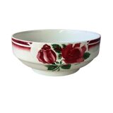 Salad bowl Digoin Cibon Ironstone floral decoration