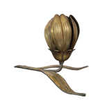 Vintage brass flower ashtray 1970