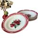 Plates Digoin Cibon Ironstone floral decoration