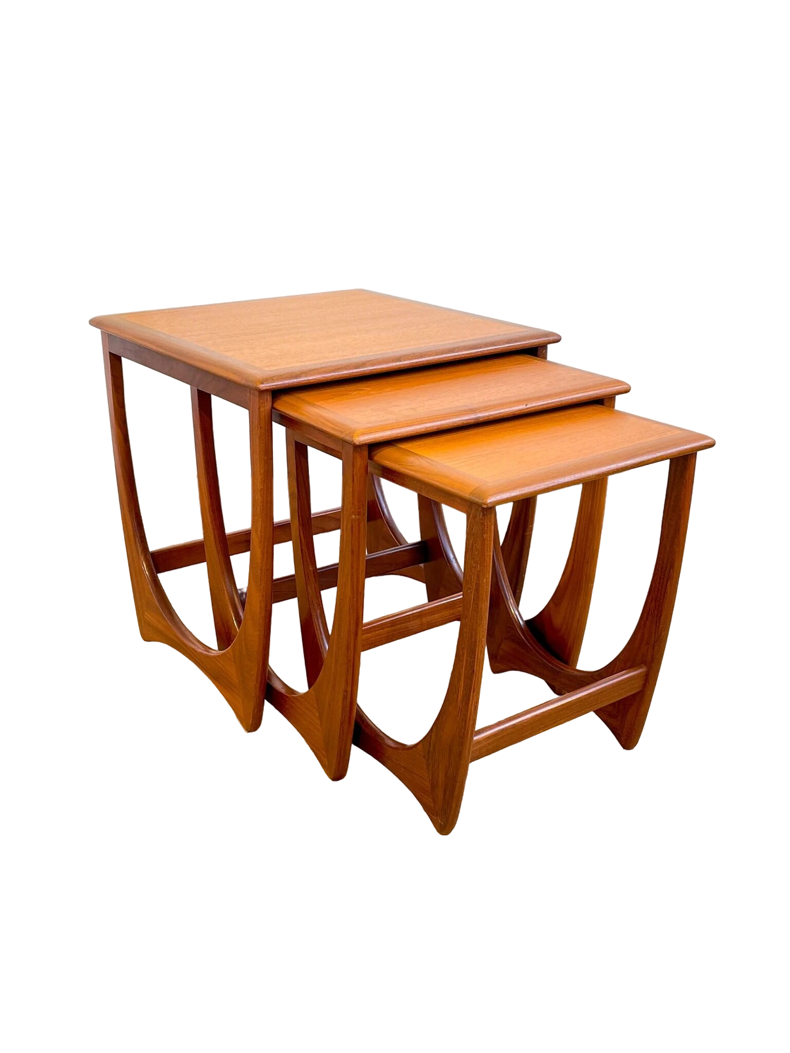 Teak trundle coffee table