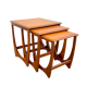 Teak trundle coffee table