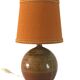 Vintage lamp in glazed stoneware 70s
