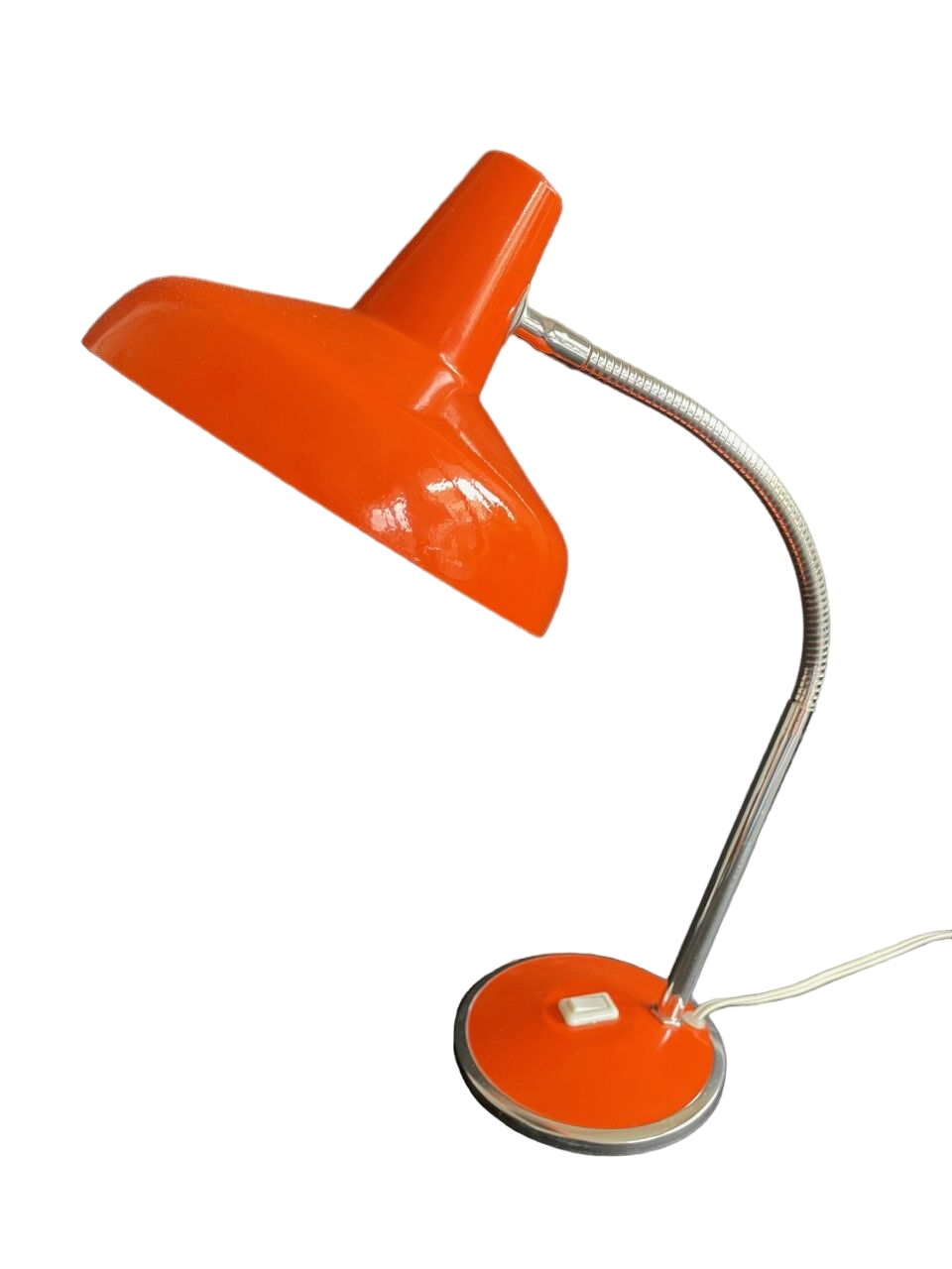 Orange desk lamp 70s