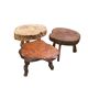 Set de 3 tables basses brutalistes