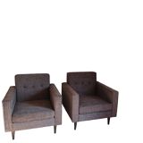 Pair of Kann armchairs design 50s