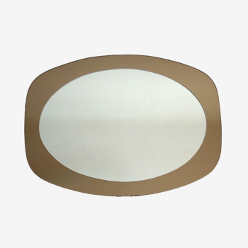 Italian two-tone mirror 60s/70s 67x49cm