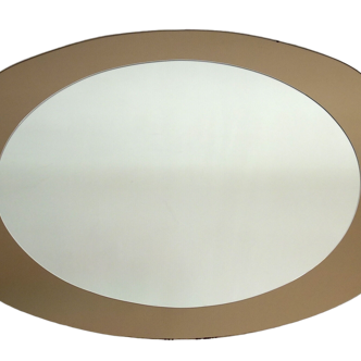 Miroir italien bicolore années 60/70 67x49cm