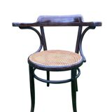 Viennese curved wood armchair FISCHEL circa 1920