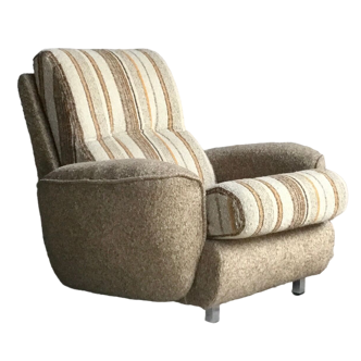 Club armchair in antique wool brand GMC seats - design 1970