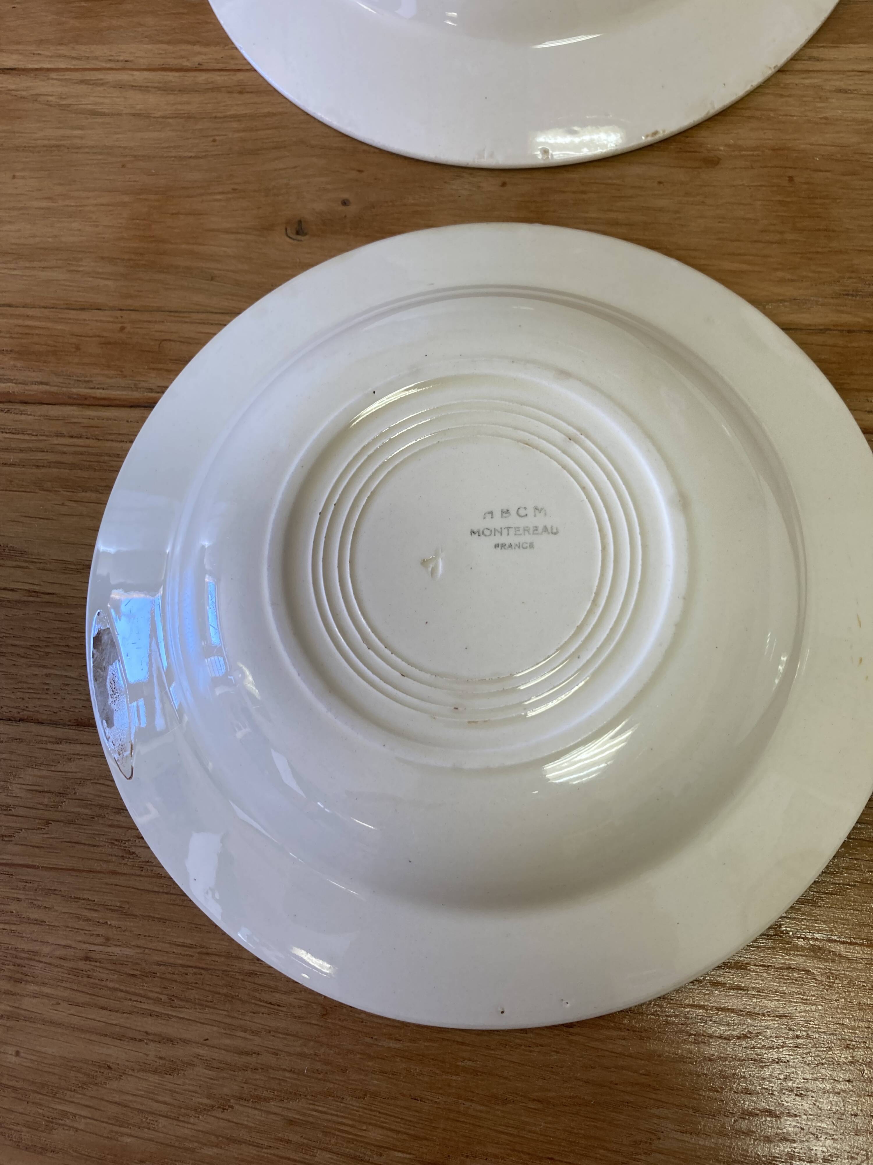 Vintage Montereau plates