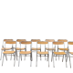 Set of folding chairs