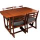 Retro teak 1960s portwood extending dining table & four chairs