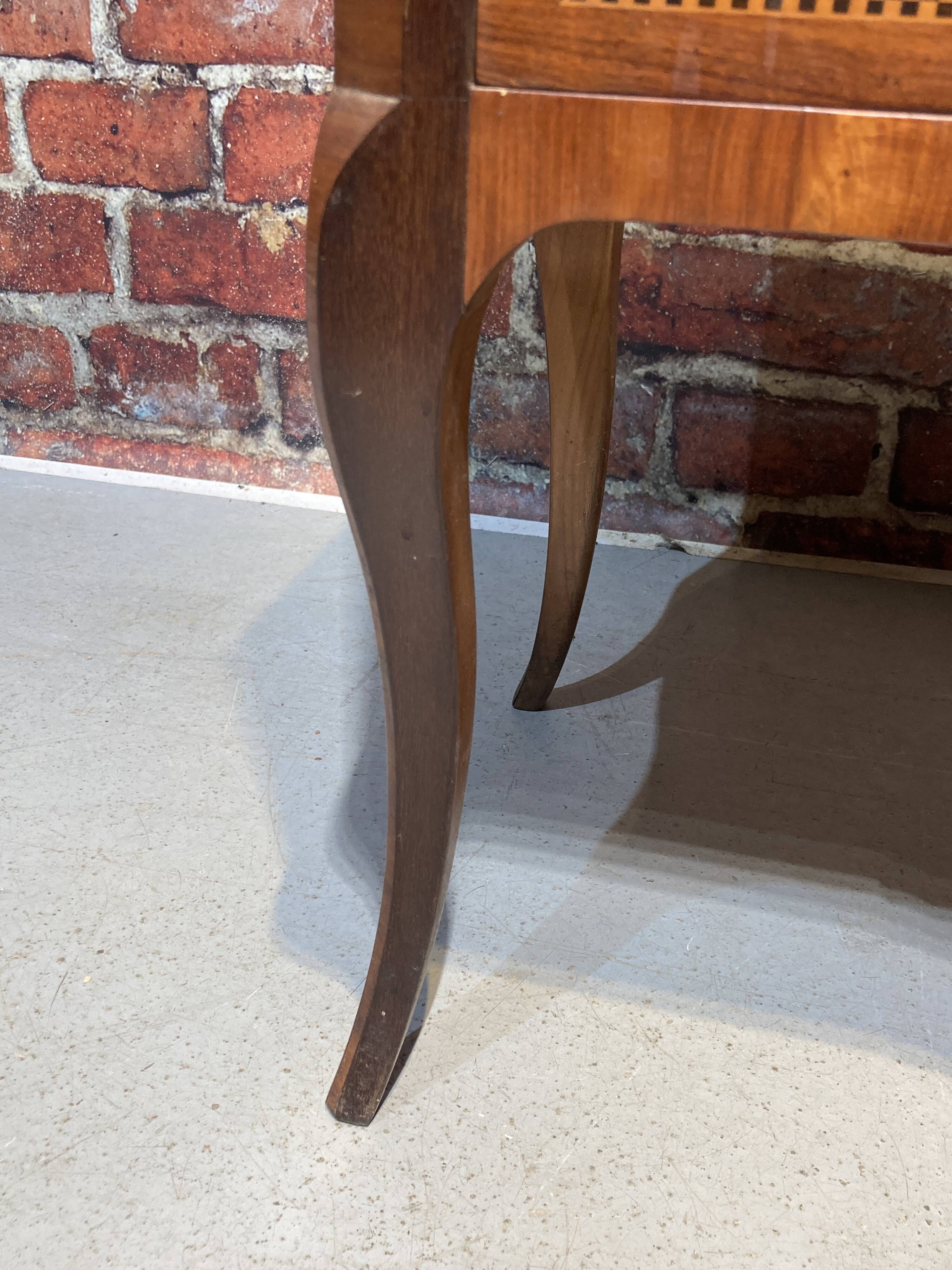 Louis XVI style chest of drawers with pink marble top