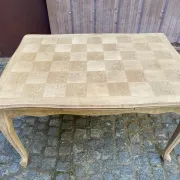 Table à manger Louis XV décapée en chêne massif 1970 215cm