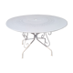 Iron garden table, 117cms in diameter