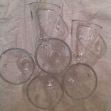 Suite of 6 bee water glasses