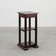 Art Deco dark oak pedestal, Belgium 1920s