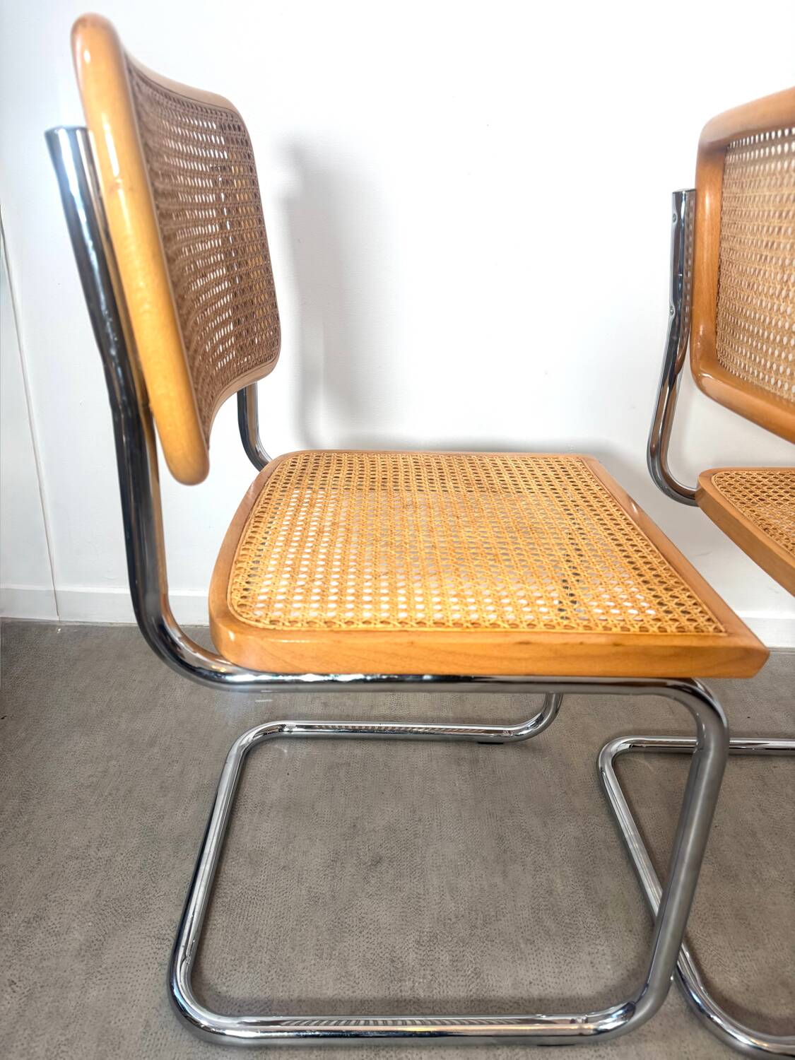 Paire de chaise Cesca Marcel Breuer b32 made in Italy
