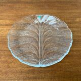 Vintage Swedish glass plate Eden by Orrefors, 1970s.