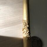 Large old mirror between two gilded pediment louis Philippe ice mercury