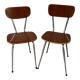 Duo de chaises en formica années 70