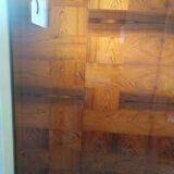 Armoire en bois palissandre laquée marqueterie