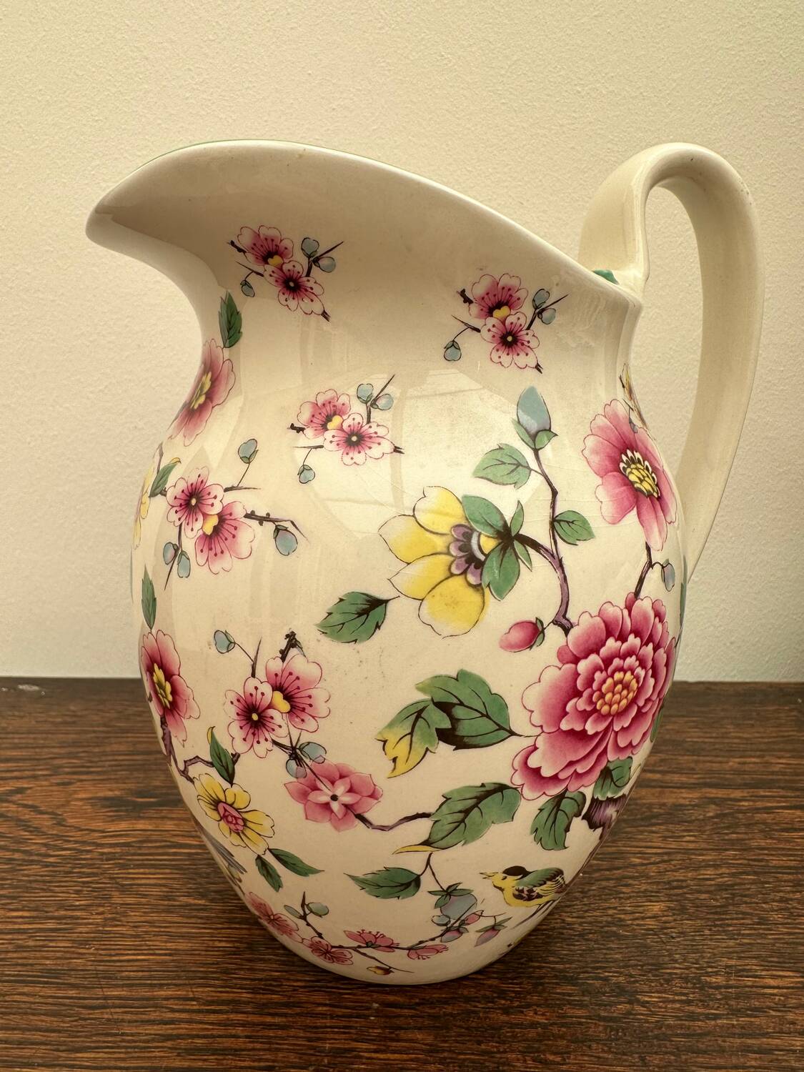 James kent old foley england water pitcher - vintage english porcelain