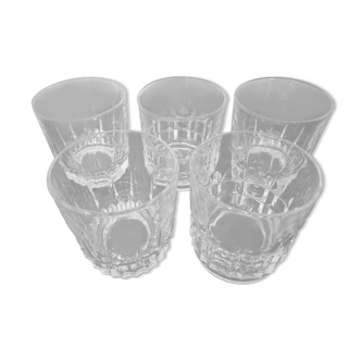 Set of 5 whisky glasses 60s