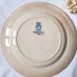 Antique dessert plates mismatched iron earth