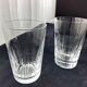 Paire de grands verres en cristal