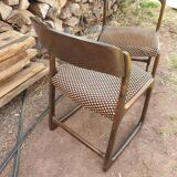 Pair of chair Baumann model Traineau year 70