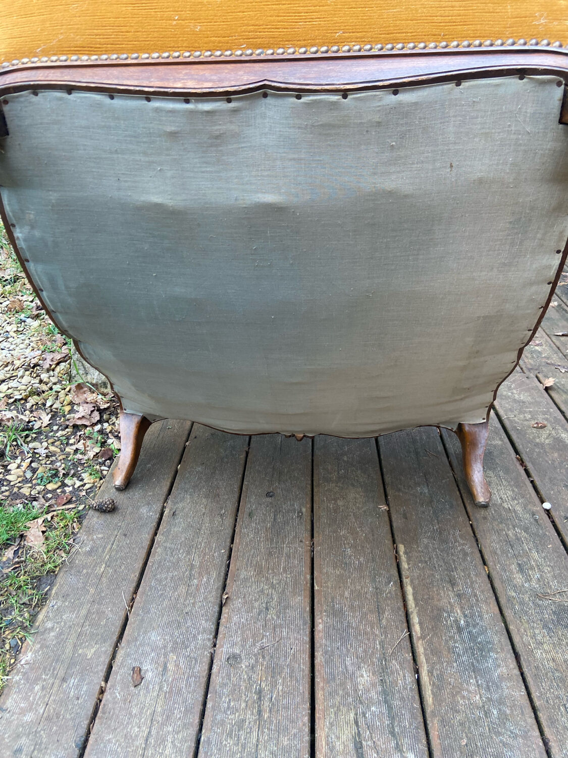 Louis XV style armchair/bergère from the early 20th century.
