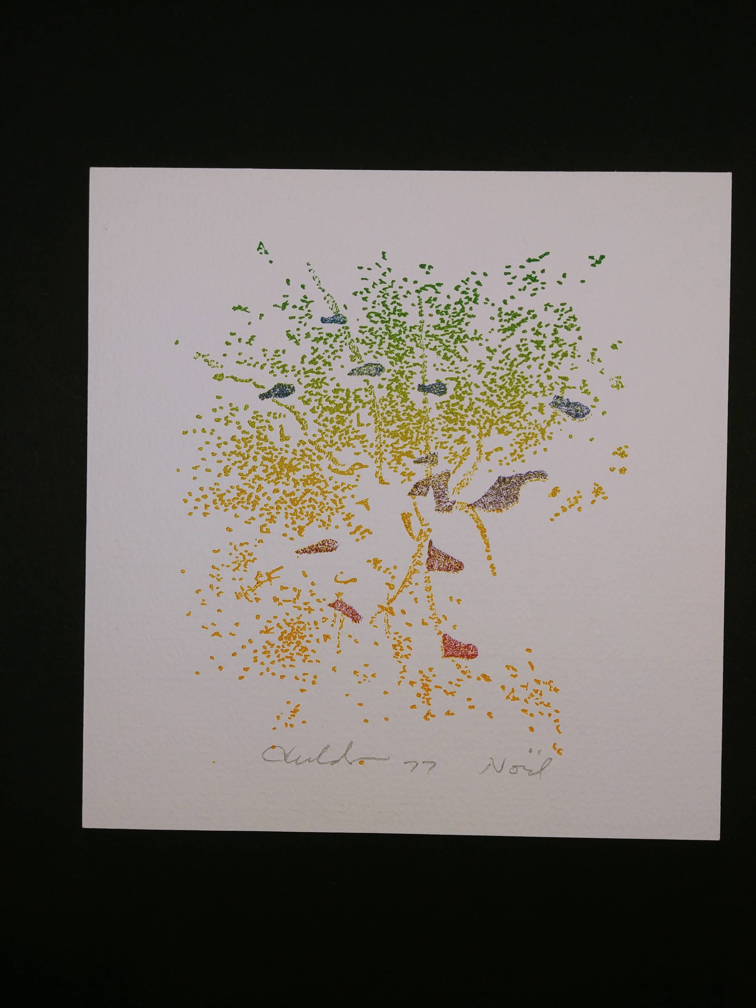 Etching - Aquatint - Bernard Childs - Christmas 1977-