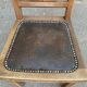 Chaise art déco bois et marron