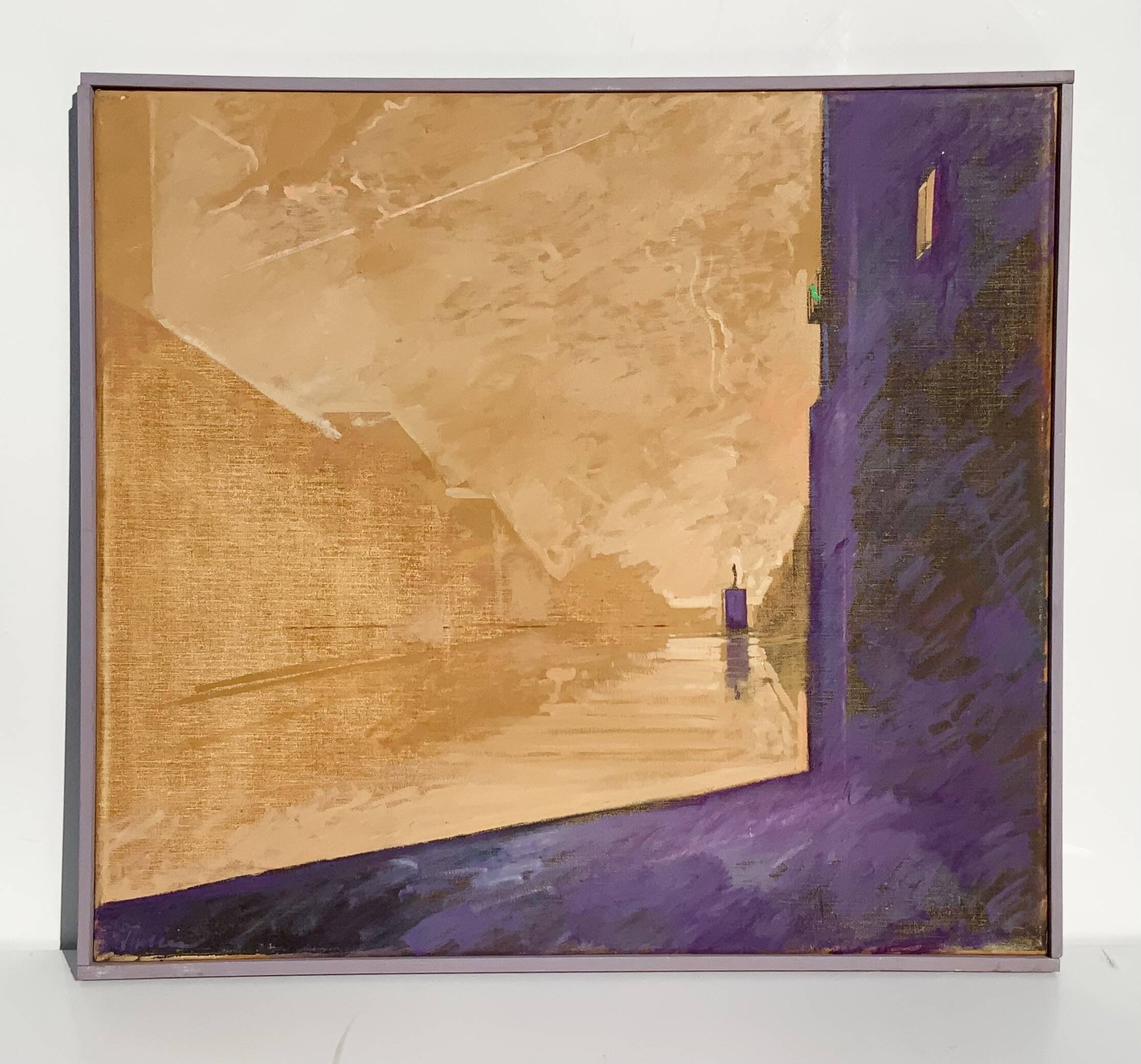 Vintage Surreal oil Painting by Gunar Thoren 1997