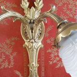 Applique 2 feux Bronze doré Style Louis XV