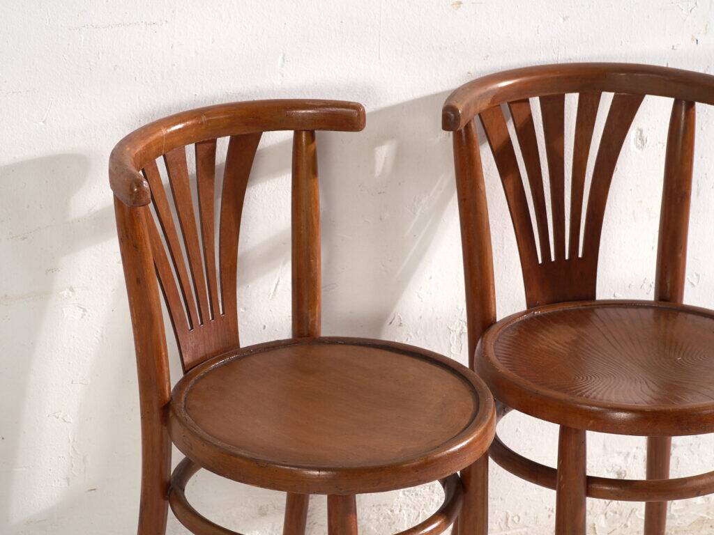 Antique bentwood chairs in Thonet style – Hungary, circa 1960 #7 - Set of 2 pieces