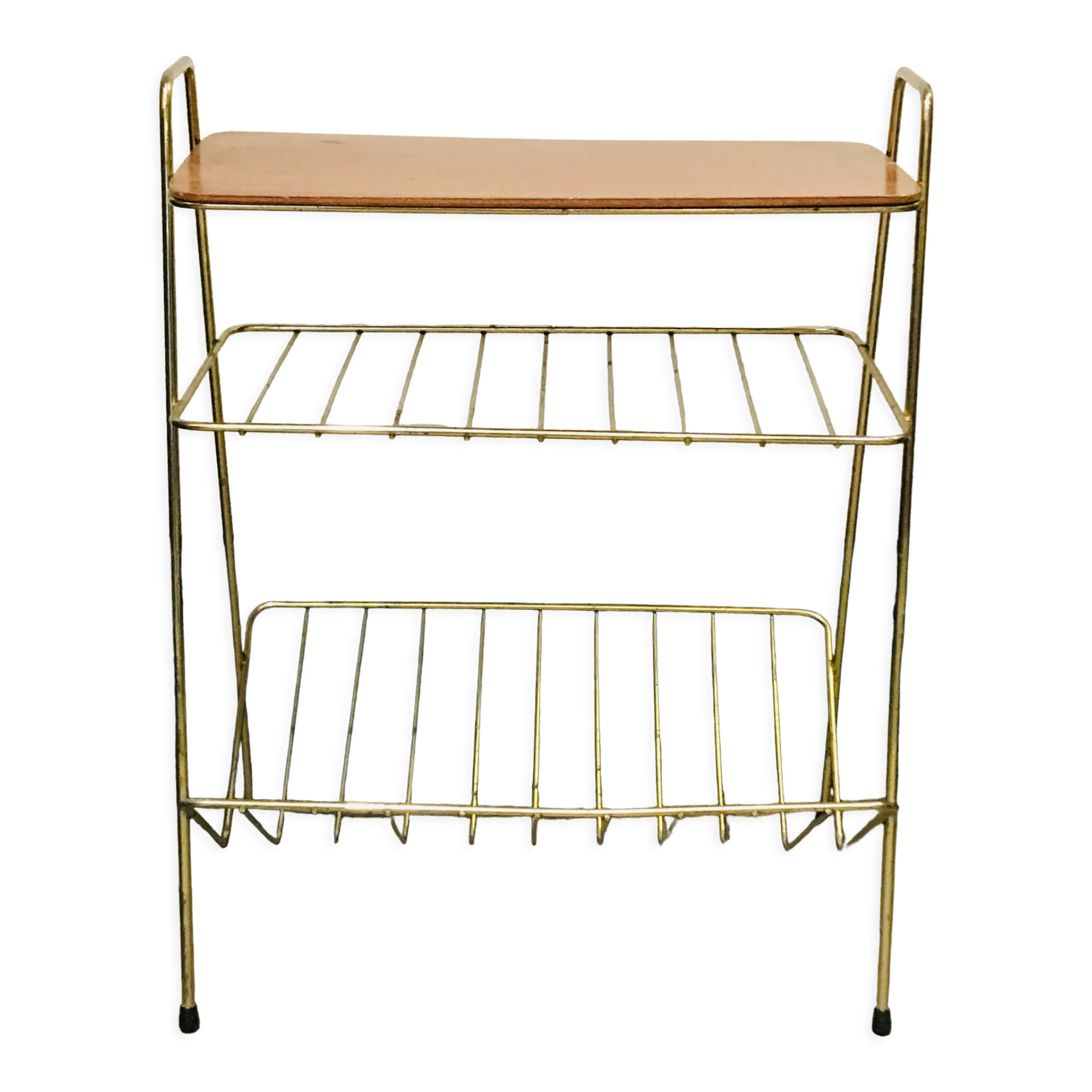 Vintage disc storage console