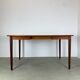 Extendable table by Gustav Bahus with 4 chairs by Peter Hvidt