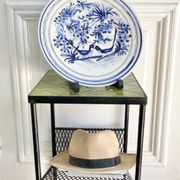 Decorative plate ceramic birds