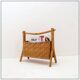Vintage bamboo magazine rack in bohemian style - 1970s