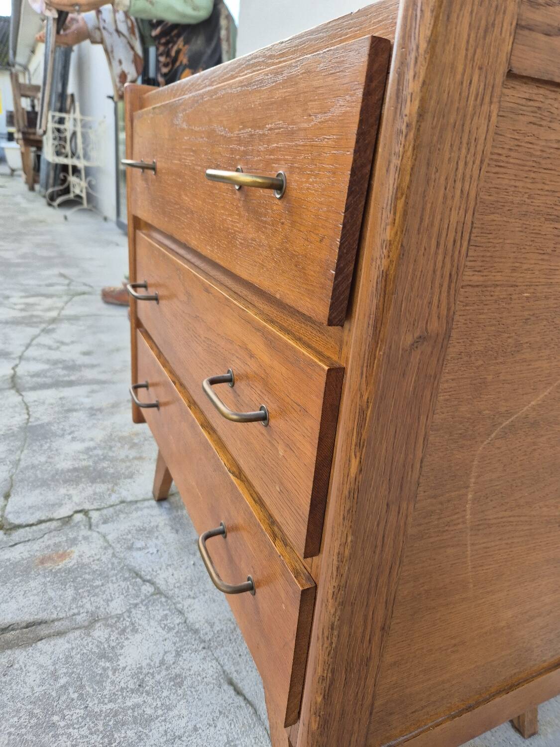 Commode vintage design pieds compas 1950s