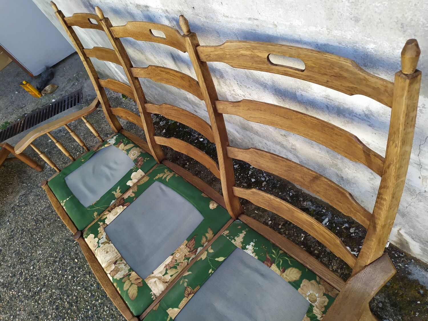 Vintage oak living room