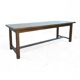 Vintage farm table 1980 solid oak wood