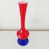 opaline single-flower vase