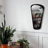 Large 1950s rearview mirror