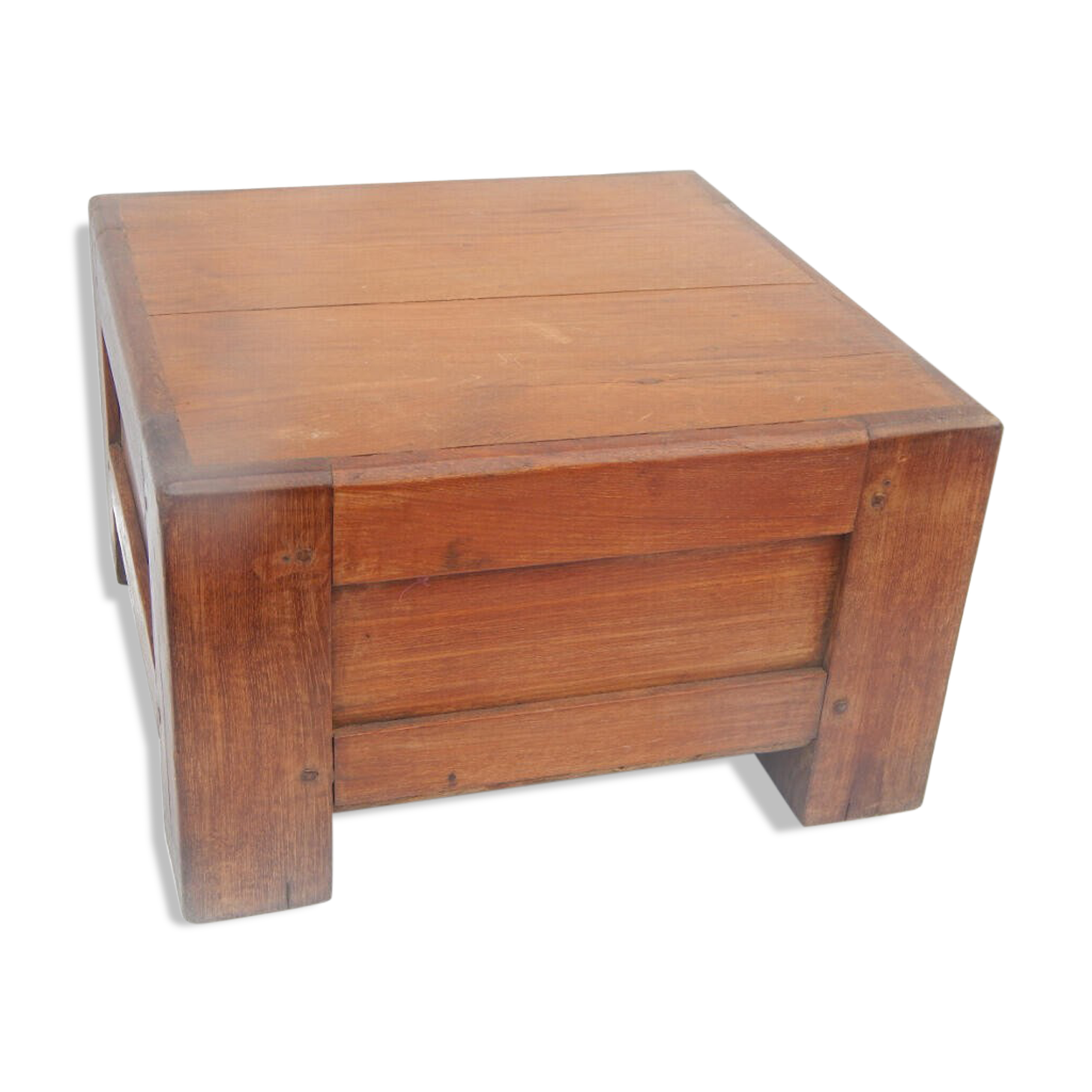 Business merchant 1 drawer table teak wood